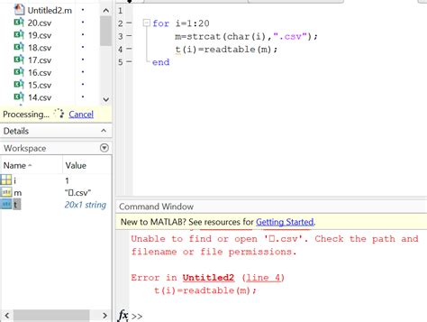 Importing a csv file in Matlab with multiple types into a 2D array. . Matlab csv import